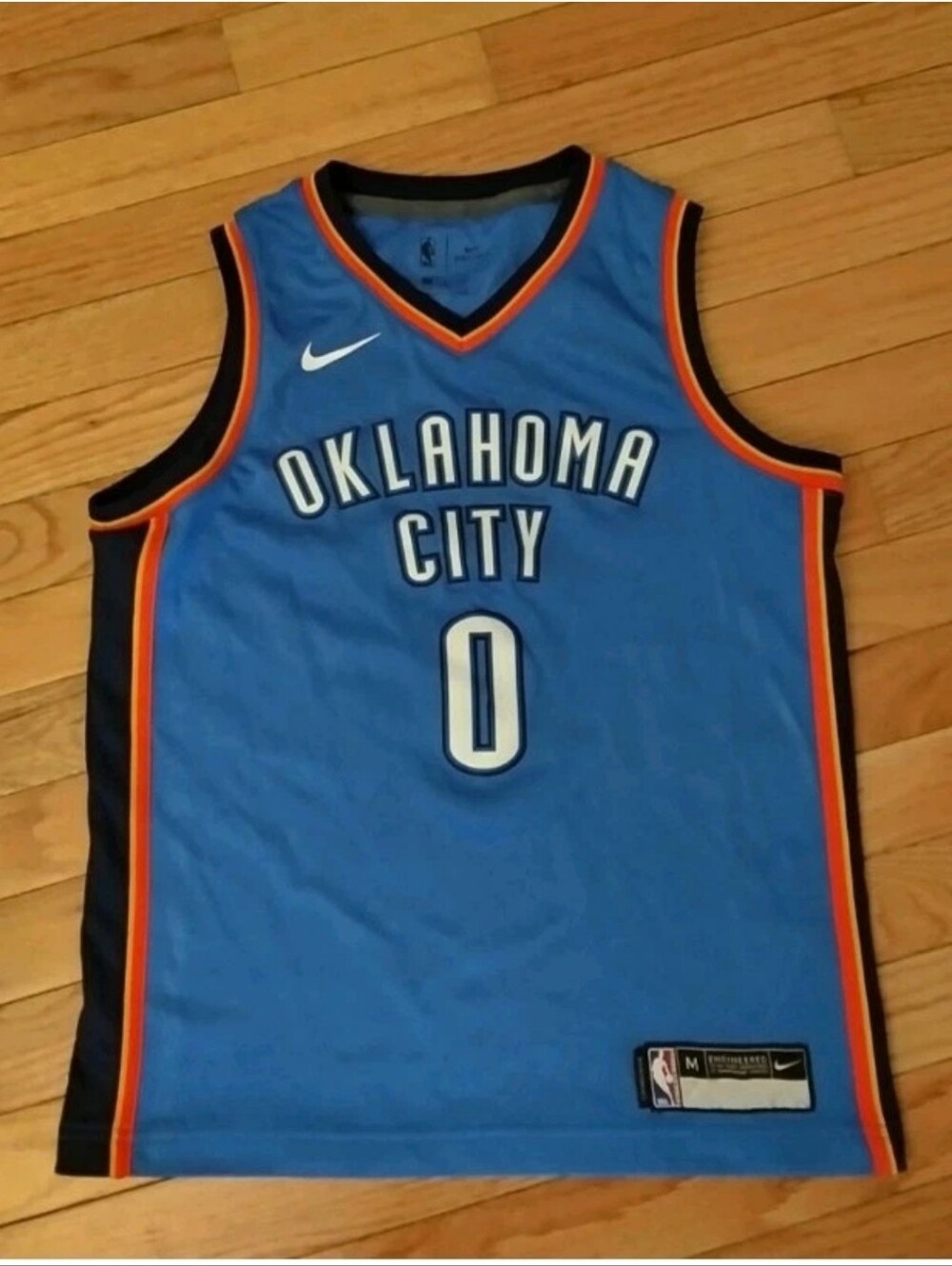 Oklahoma City Thunder Russell Westbrook Jersey Nike Youth Medium 10 12